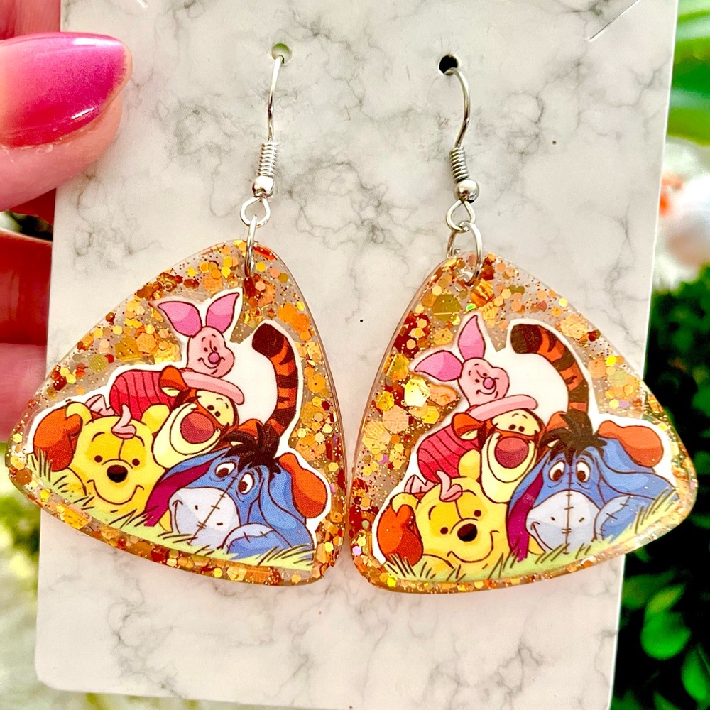 Winnie The Pooh and Friends Acrylic Earrings